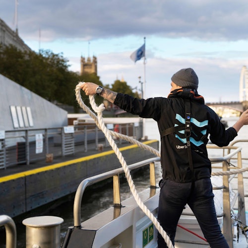 Uber Boat de Thames Clippers: Trayecto de ida