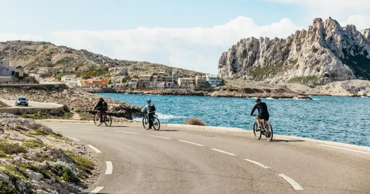 Desde Marsella: tour guiado en bicicleta eléctrica a la Calanque de Sormiou