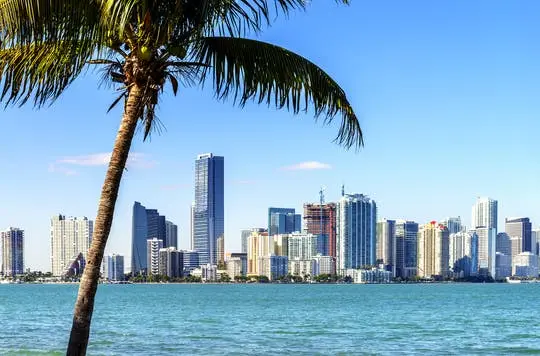 Double Decker sightseeing bus tour of Miami