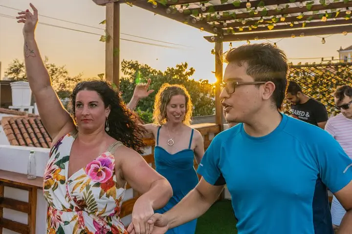 Dance Class on a Secret Rooftop in the Old City, Cartagena, Colombia