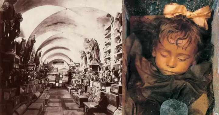 Le Palermo, catacumbas de los capuchinos, audioguía en el móvil.