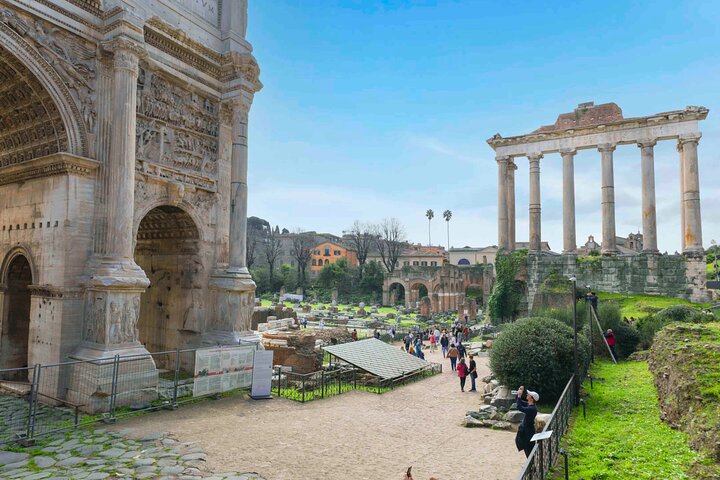 Roma: Tour de la Arena del Coliseo, Foro Romano y Monte Palatino.