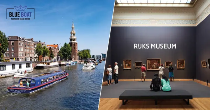 Ámsterdam: paseo en barco por los canales de la ciudad y Rijksmuseum