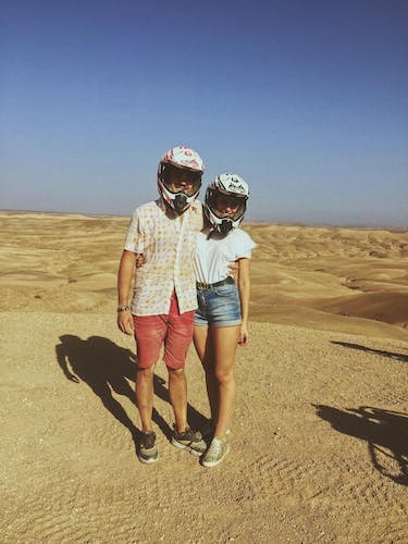 Excursión privada en quad por el desierto de Agafay al atardecer desde Marrakech