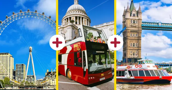 London: London Eye, River Cruise, & Hop-on Hop-off Bus Tour
