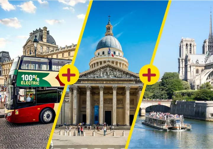 París: Tour con paradas libres en autobús grande y entrada al Panteón