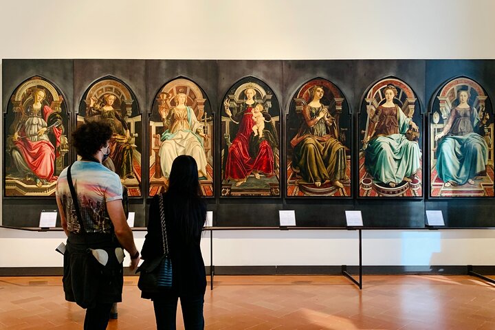 Tour guiado de medio día para grupos pequeños de Uffizi y Accademia