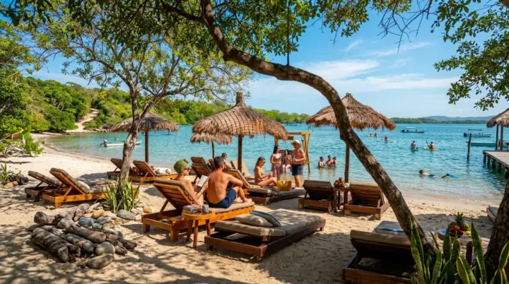 Cartagena guided tour VIP beach club Rosario Islands top 3