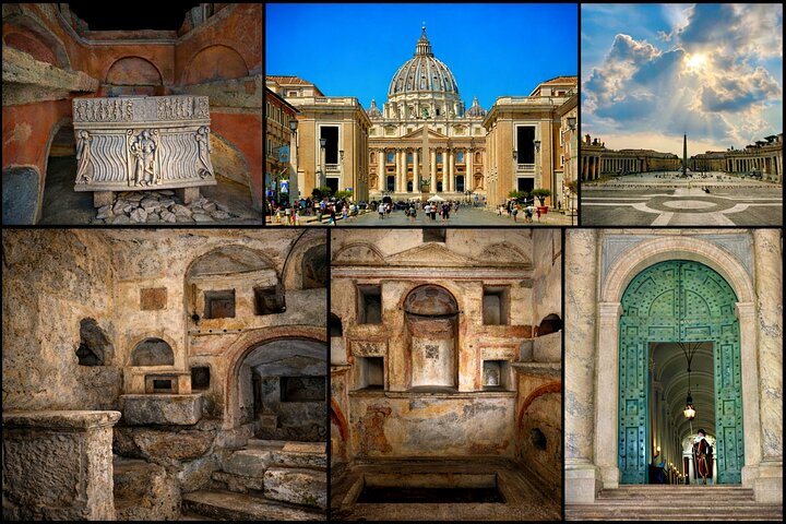 Visita guiada a la Basílica de San Pedro, la Cúpula y la Necrópolis Subterránea