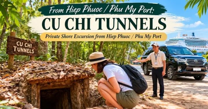 Desde Hiep Phuoc/Phu My: tour privado de los túneles de Cu Chi