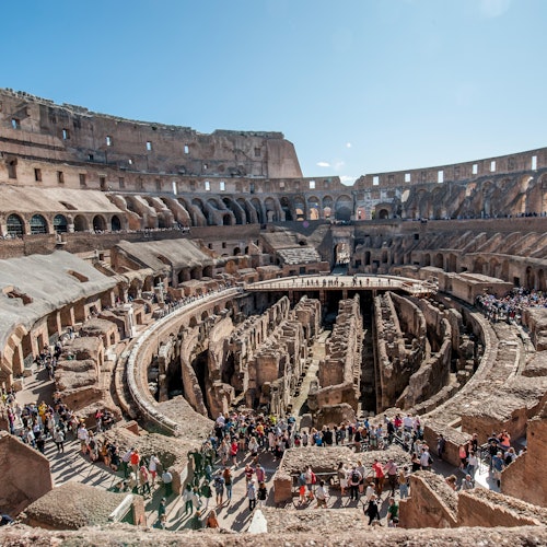 Piso de la Arena del Coliseo y Foro Romano + Visita guiada