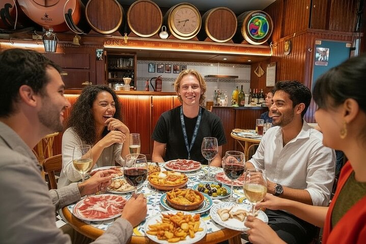 Recorrido nocturno a pie para ir de tapas por la zona modernista de Barcelona con cena y en grupo pequeño