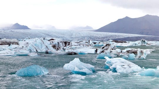 Excursión a la laguna glaciar Jökulsárlón y Diamond Beach