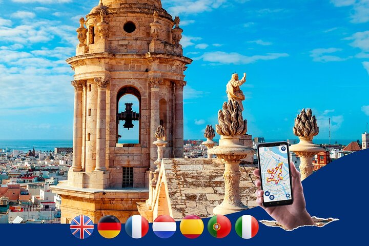 Cadiz: Paseo por la ciudad con audioguía en 7 idiomas en tu teléfono