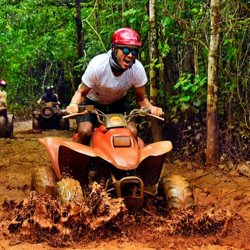 Aventura Extrema Cancún: Experiencia en ATV, Tirolina y Cenote
