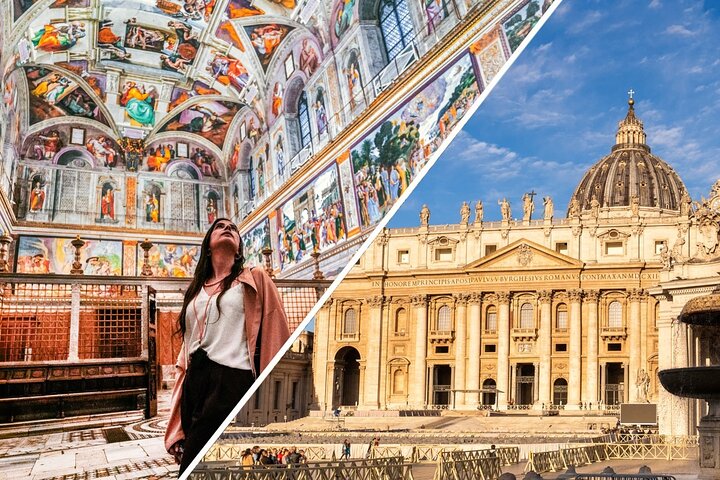 Capilla Sixtina con Basílica de San Pedro y Cúpula Visita guiada
