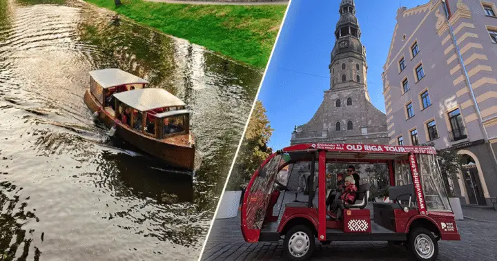 Riga Combo: Boat Tour & Old Town Electrobus Tour