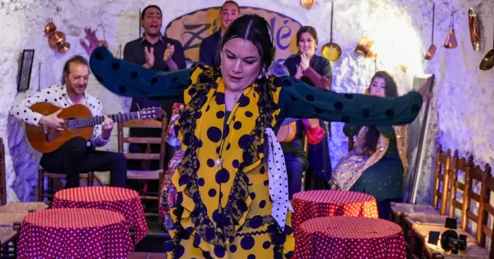 Granada: espectáculo de flamenco en una cueva del Sacromonte con bebida de bienvenida