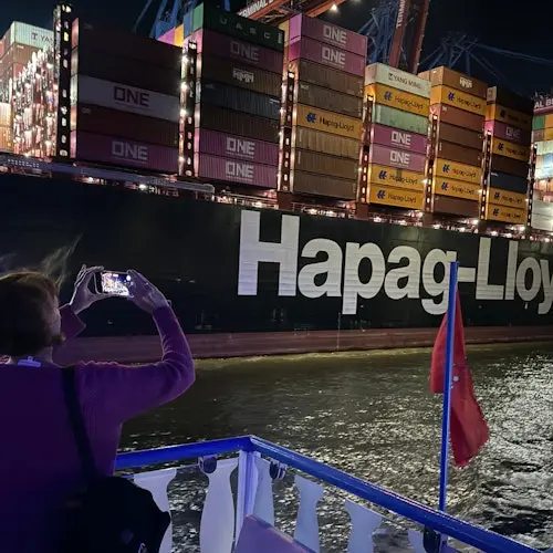 Hamburgo: Crucero nocturno de 90 minutos