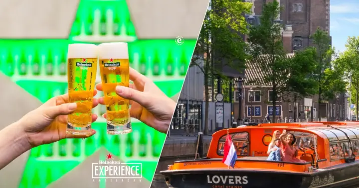 Ámsterdam: Paseo en barco por el canal y experiencia Heineken