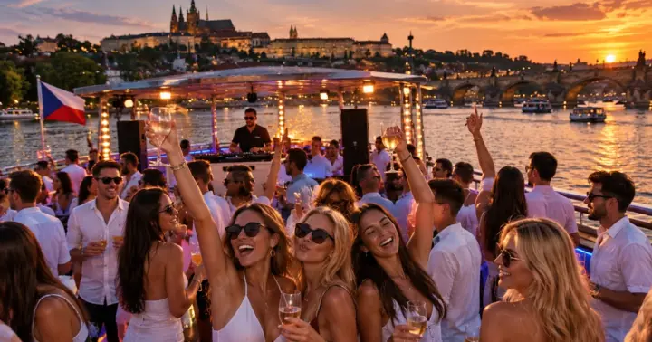 Praga: fiesta en barco por el río de Praga