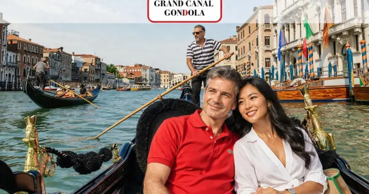 Paseo en góndola por el Gran Canal con narración y Galería de la Góndola