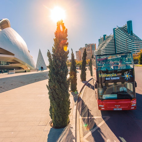 Valencia: Bus turístico 48h con línea Albufera y paseo en barco incluido
