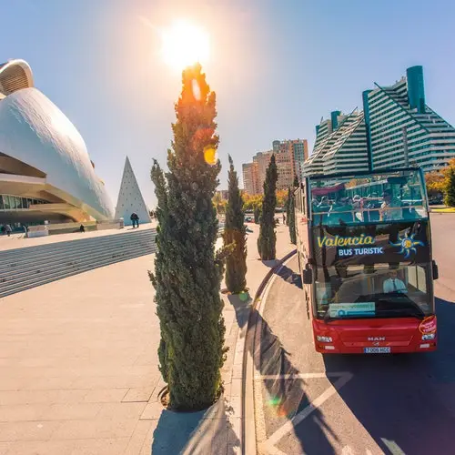 Valencia: Bus turístico 48h con línea Albufera y paseo en barco incluido