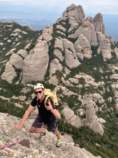 Multi-pitch Rock Climbing in Montserrat (Catalonia)