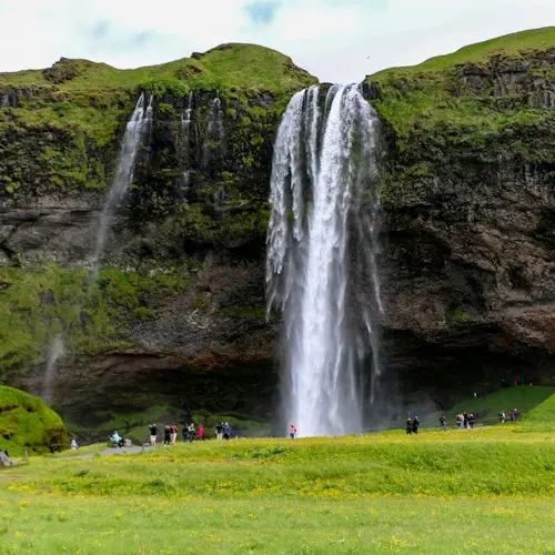 South Coast Waterfalls, Glacier, and Black Sand Beach: Tour from Reykjavik