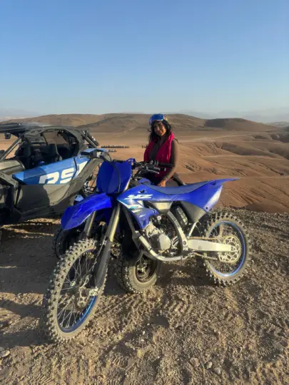 Excursión privada en moto cross o Raptor 700 por el desierto de Agafay desde Marrakech