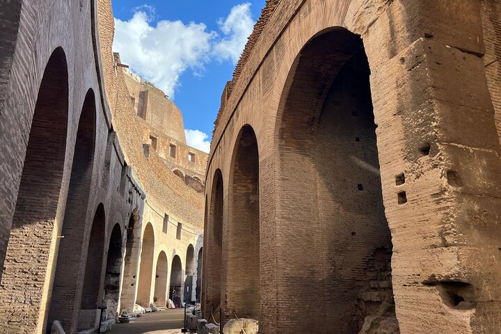 Tour privado completo por el Coliseo, la colina del Palatino y el Foro Romano