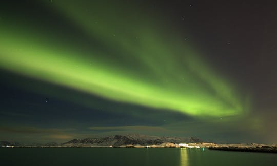 Auroras boreales en barco