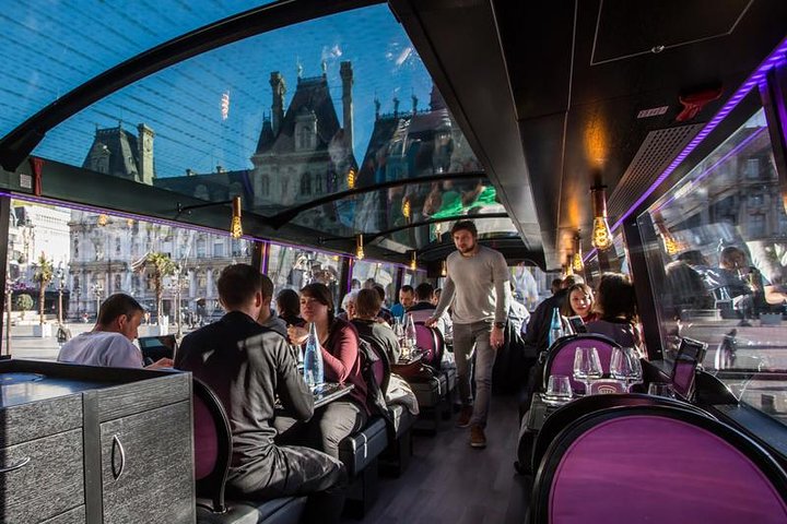 Campos Elíseos Almuerzo y copa de champán en autobús panorámico