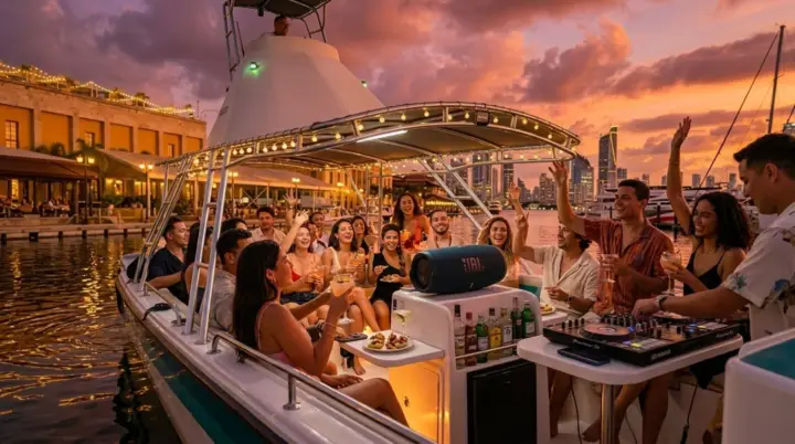 Sail on a Triton in Cartagena Bay and enjoy the sunset
