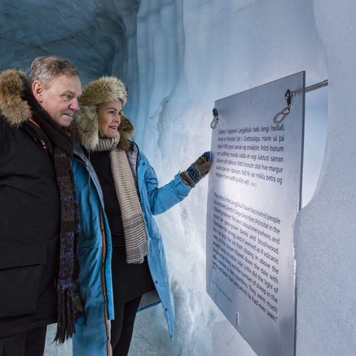 Langjökull Glaciar: Excursión guiada con transporte desde Reikiavik