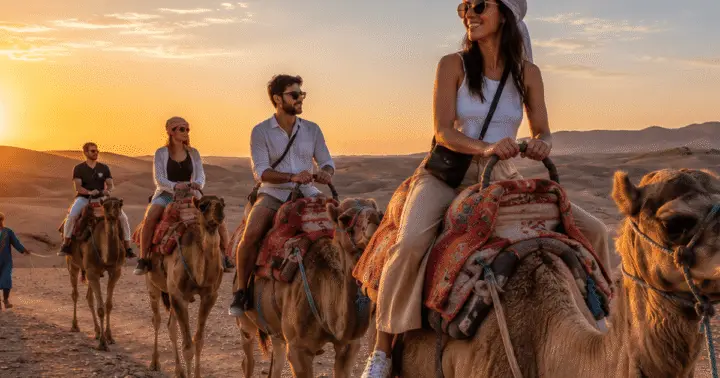 Desde Marrakech: paseo en camello por el desierto de Agafay y cena