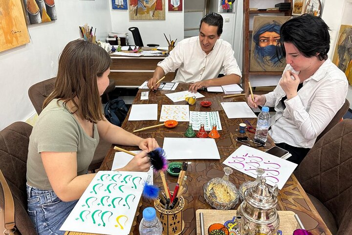 Taller de caligrafía bereber de Marrakech