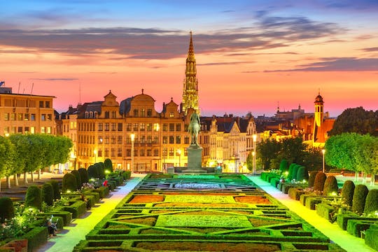 Visita al mercado navideño de Bruselas con un local
