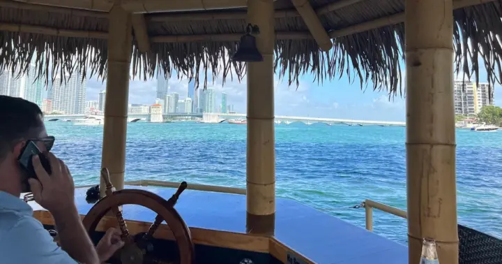 Miami Celebrity Homes Cruise Tiki Boat