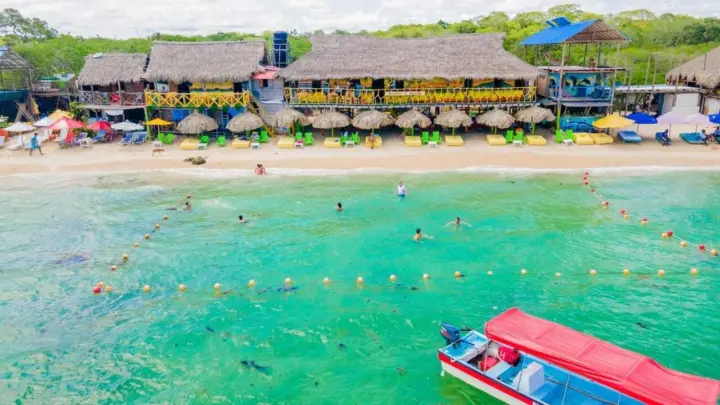 Isla Barú: Playa Tranquila en lancha + Recorrido Islas del Rosario