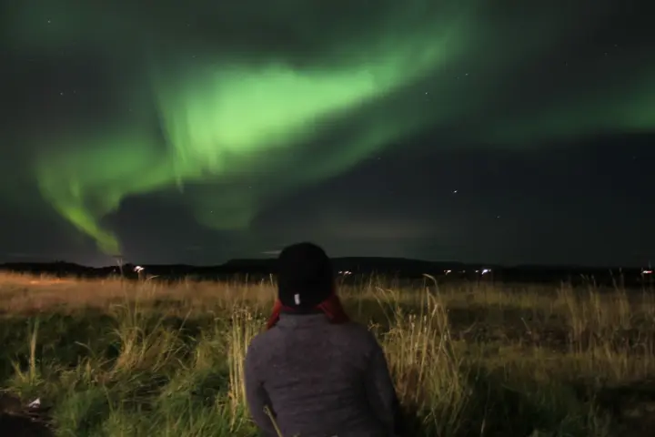 From Reykjavík: Spot the Northern Lights with Snacks & Drink