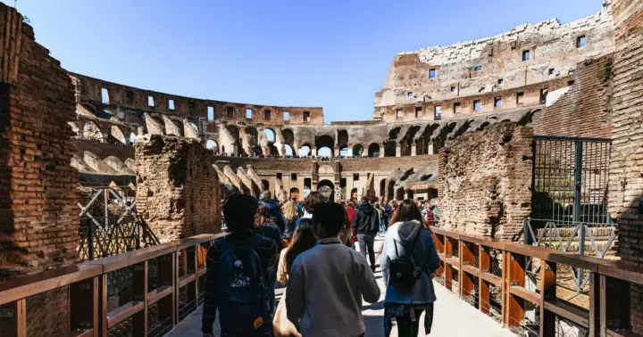 Roma: tour guiado por la arena del Coliseo, el monte Palatino y el Foro