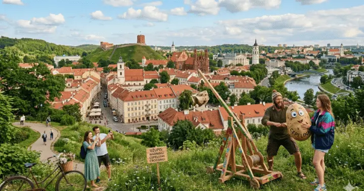 Vilnius: Old Town and Nature Running Tour with Guide