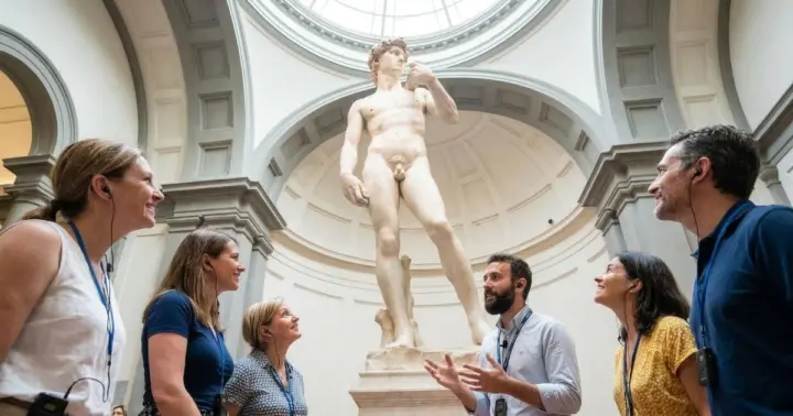 Florencia: Galería de la Academia en grupo pequeño y gelato artesanal