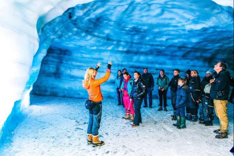 Tour por la cueva de hielo del glaciar Langjökull