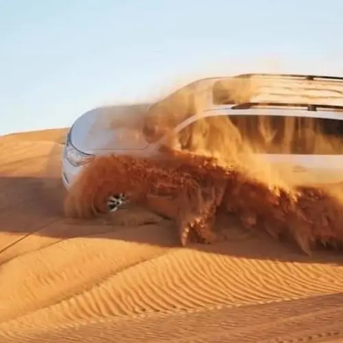 Dubai: Sunset Desert Safari, Dune Bashing & Sandboarding + BBQ Dinner