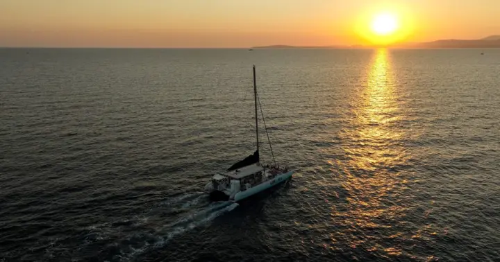 S'Arenal: Sunset Catamaran Cruise with BBQ