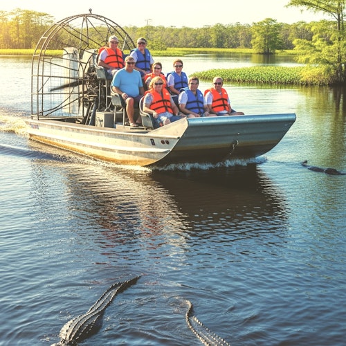Everglades 60 min Airboat & Wildlife Show & Roundtrip Transport from Miami