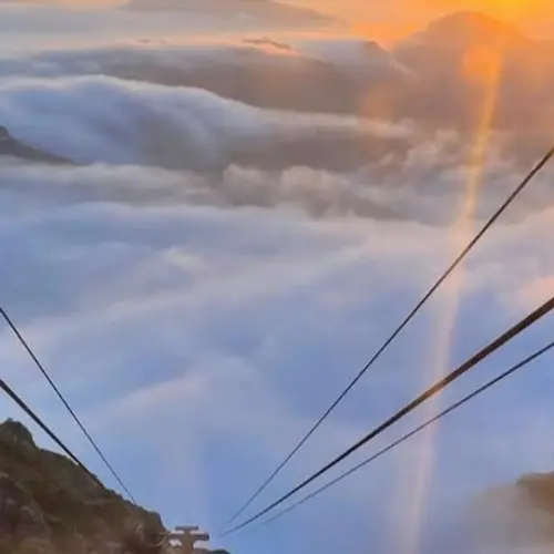 Montserrat Cable Car: Ascent and Descent